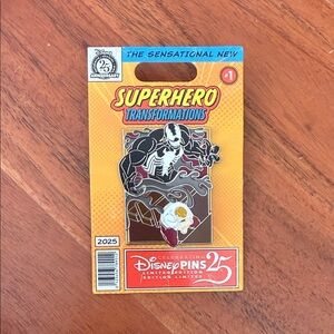 Marvel Venom Superhero Transformation 2025 Enamel Pin LE 3750